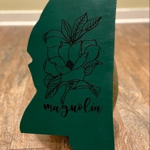 Mississippi Magnolia Handmade Wood Sign